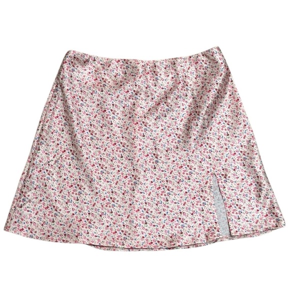 PRINCESS POLLY EDGE OF PARADISE MINI SKIRT Floral Pink Size 6 Summer Spring Date - Picture 5 of 11